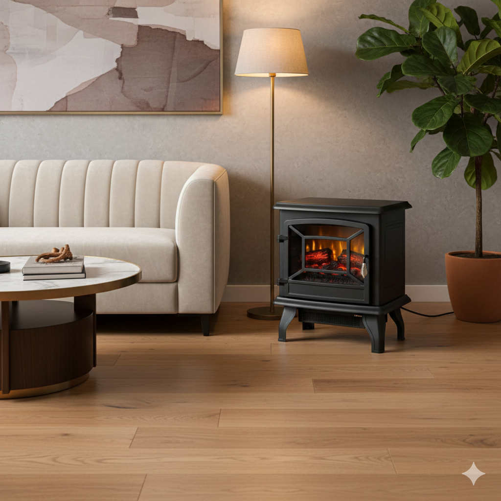 ELEKTRIČNI KAMIN 1400W – TIH, SIGURAN I MOĆAN GRIJAČ ZA SVAKI DOM!