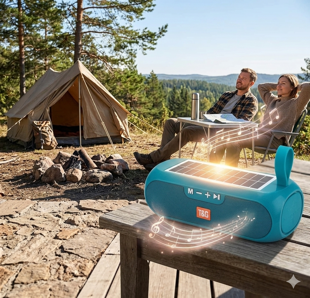 🔥 TG182 T&G SOLARNI BLUETOOTH ZVUČNIK – 10W STEREO BASS ZA OUTDOOR MUZIKU 🔥