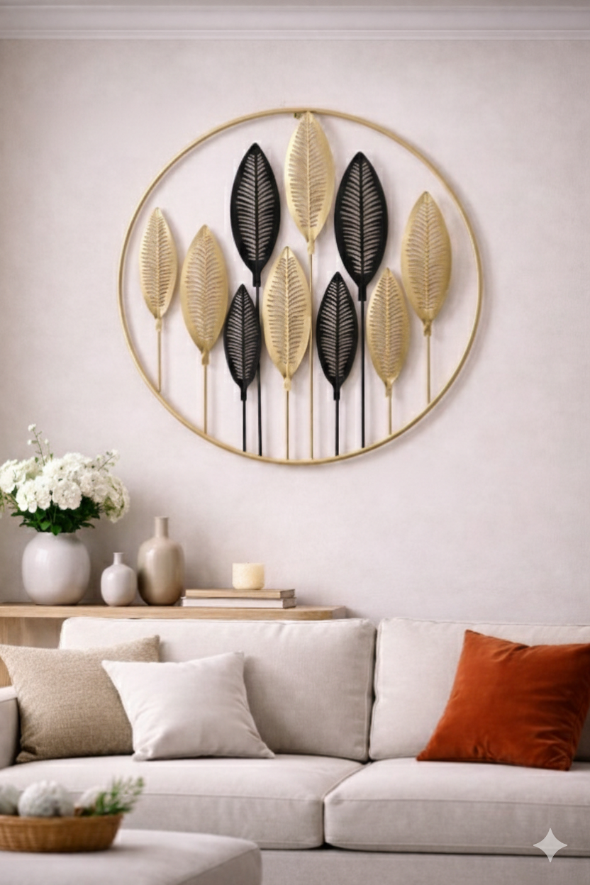 🖼️ ZIDNI METALNI UKRAS – Ø 60 cm