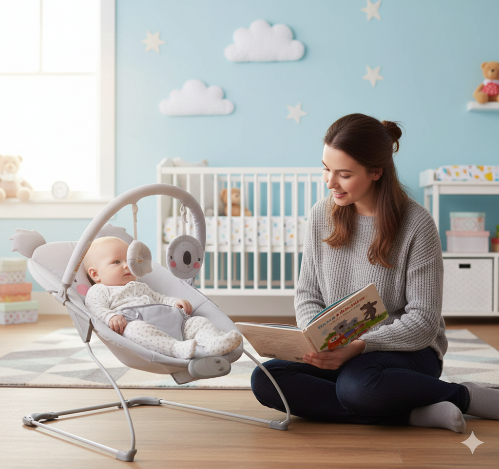 👶✨ BABY JOY COMFORT LJULJAČKA ZA BEBU S VIBRACIJOM I MUZIKOM (0–9 KG)
