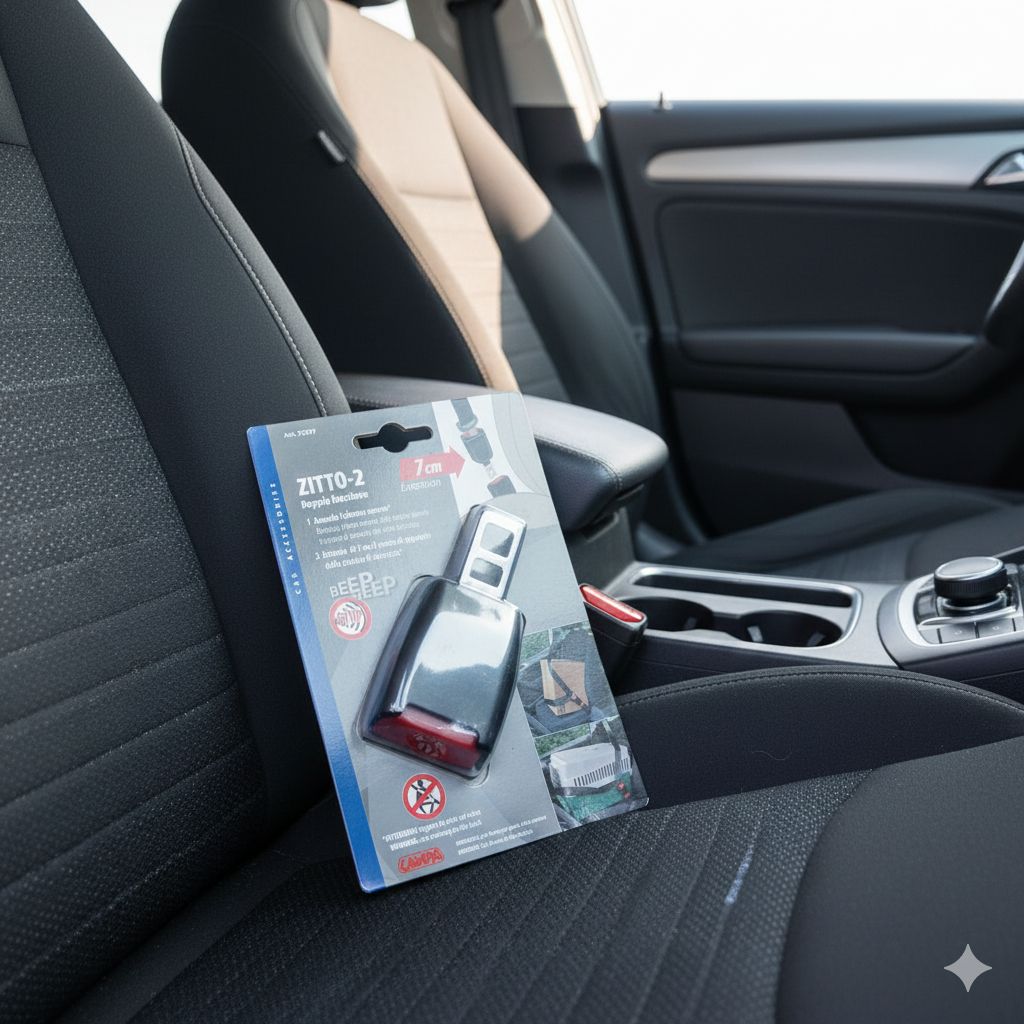 LAMPA ZITTO-2 – UNIVERZALNI SEAT BELT BEEP-STOPPER & 7 CM EXTENDER