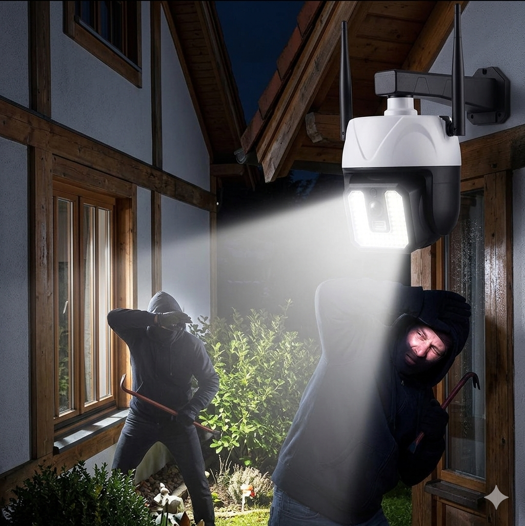 🔥 SOLARNA LAMPA SA SENZOROM + SIMULACIJA KAMERE – DVOSTRUKA ZAŠTITA U JEDNOM! 🔥