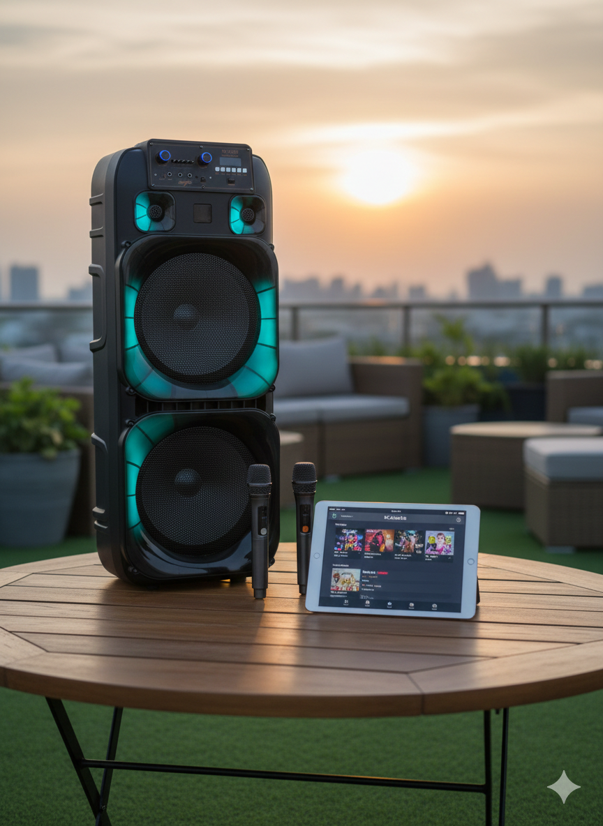 🔊🔥 BLUETOOTH ZVUČNIK GY-1520 SUPER LOUD – 2×15” | 2 BEŽIČNA MIKROFONA | PARTY BEAST 🎤