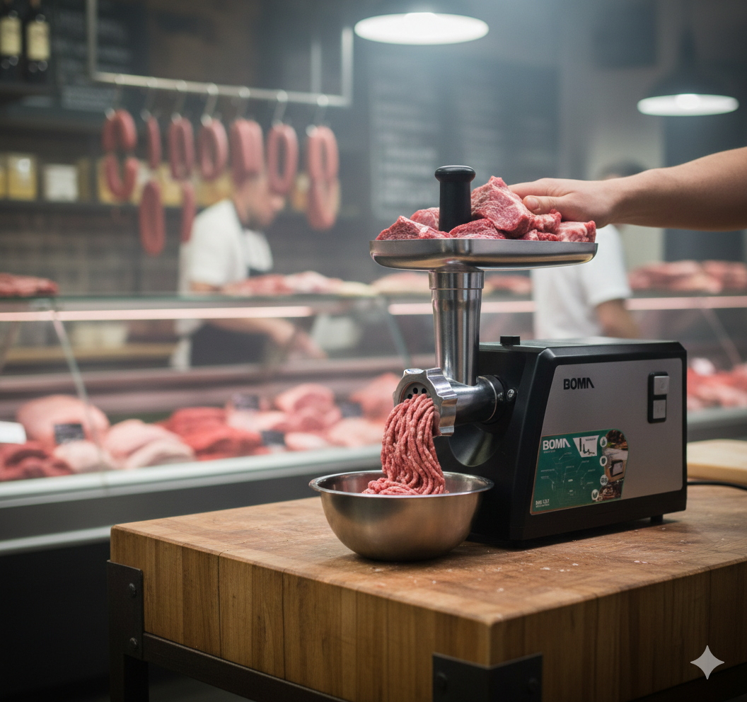 🥩 BOMA 384 MAŠINA ZA MLJEVENJE MESA – 2000W ČISTE SNAGE