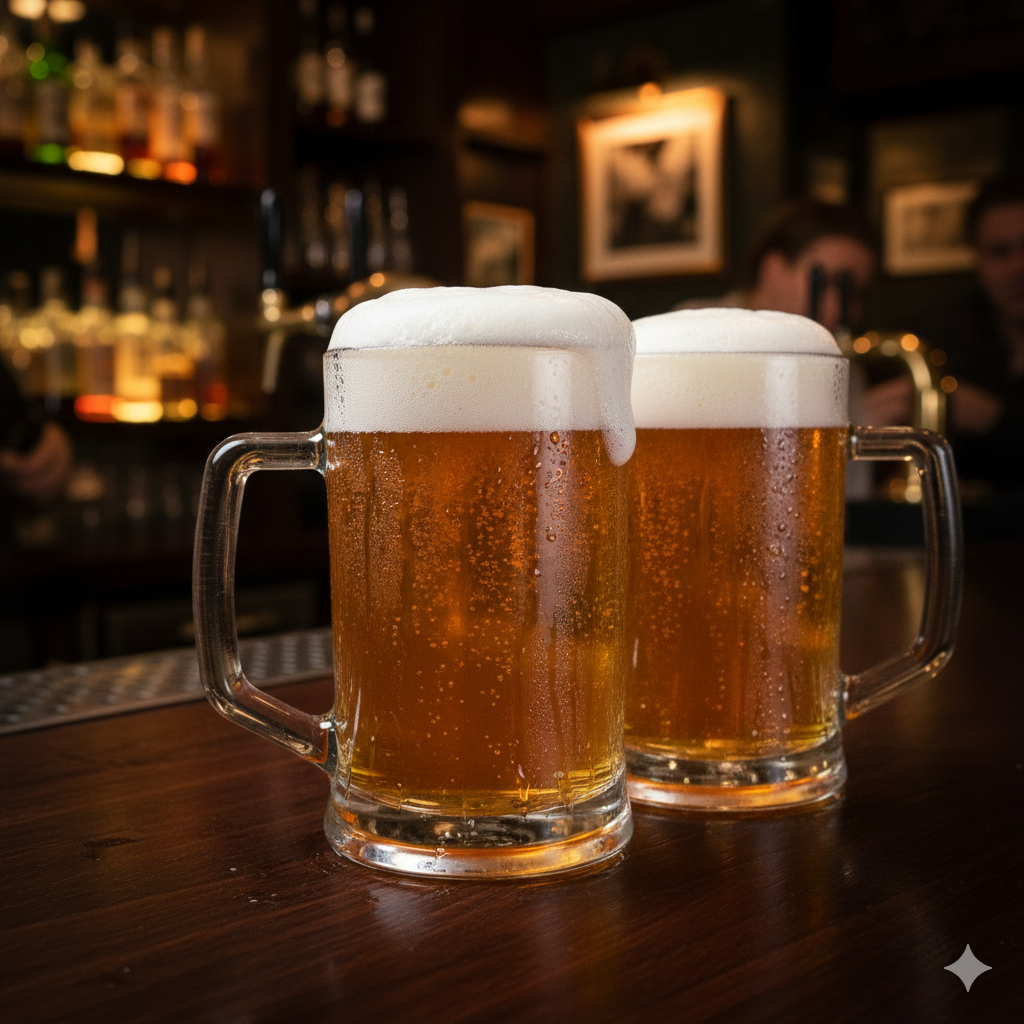 🍺 SET 2/1 KRIGLE ZA PIVO – 670 ML