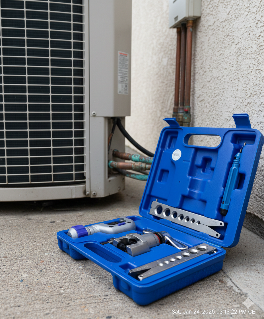 🔧🔥 SET ZA PERTLOVANJE (FLARANJE) CIJEVI – PROFESIONALNI 45° ECCENTRIC 🔥🔧