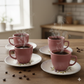 ☕ KERAMIČKI SET ŠOLJA I TACNI ZA KAFU 12/1 – 200 ML