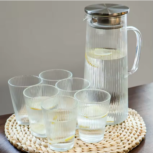 SET 7U1 – BOKAL + 6 ČAŠA SA POKLOPCEM