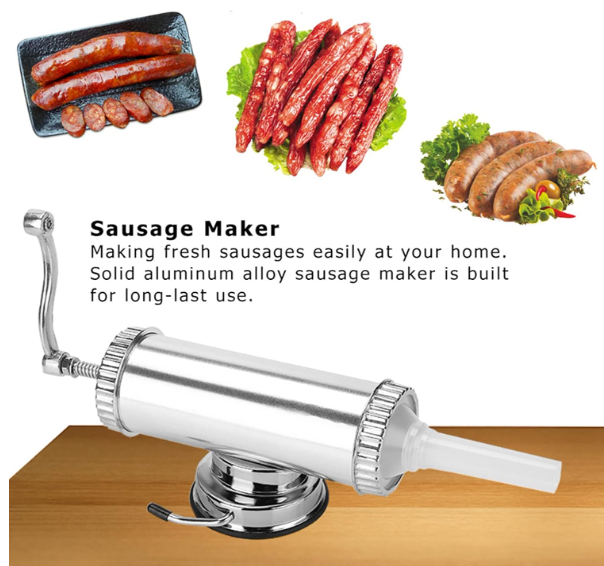 RUČNA MAŠINA ZA KOBASICE 2 LB – DOMAĆE KOBASICE KAO IZ MESARE! 🔥