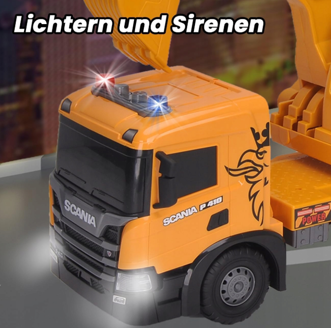 🚜 SUPER BIG TRUCK – EKSKAVATOR SCANIA (SVJETLO + ZVUK)