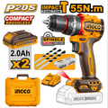 🔥 INGCO 20V AKU UDARNA BUŠILICA – BRUSHLESS | 55 Nm