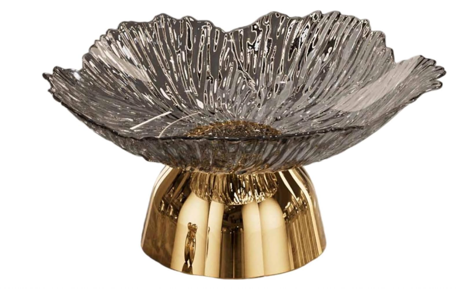 🍰 AFXGUSD DEKORATIVNA ZDJELA NA POSTOLJU – SIVA