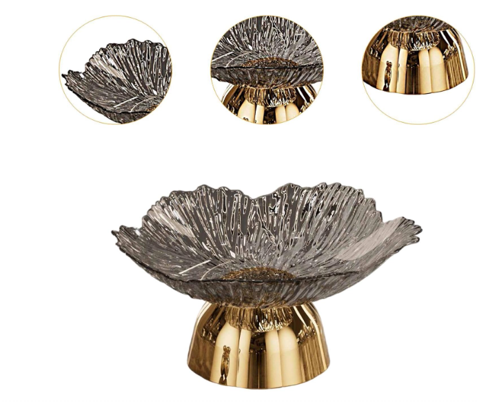 🍰 AFXGUSD DEKORATIVNA ZDJELA NA POSTOLJU – SIVA