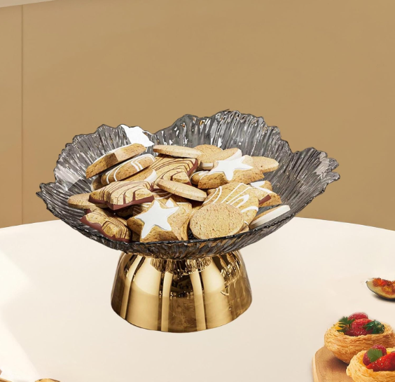 🍰 AFXGUSD DEKORATIVNA ZDJELA NA POSTOLJU – SIVA