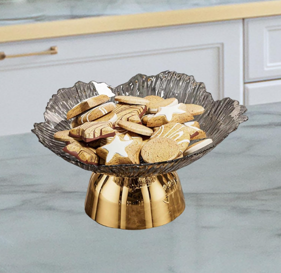 🍰 AFXGUSD DEKORATIVNA ZDJELA NA POSTOLJU – SIVA