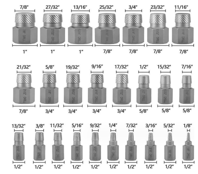 🔧🔥 SET IZVLAKAČA VIJAKA I MATICA – 25 KOM | HEAVY DUTY 🔥🔧