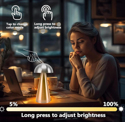 🍄 CYROX TOUCH LED MUSHROOM LAMPA – MINIMALIZAM, ELEGANCIJA I ATMOSFERA U JEDNOM! ✨