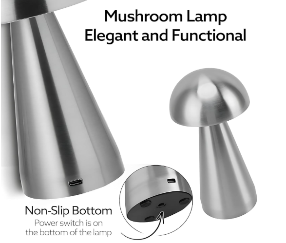 🍄 CYROX TOUCH LED MUSHROOM LAMPA – MINIMALIZAM, ELEGANCIJA I ATMOSFERA U JEDNOM! ✨