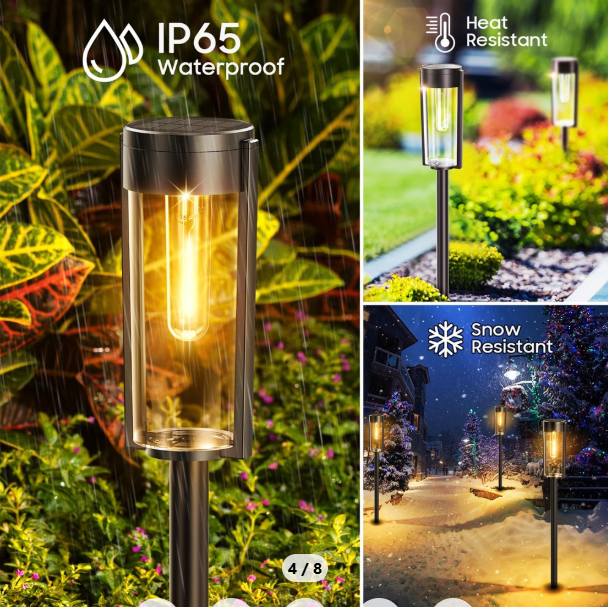 🌞 Y246 SOLARNE BAŠTENSKE LAMPE – SET 4 KOM | VINTAGE IZGLED, MODERNA SNAGA 🌿