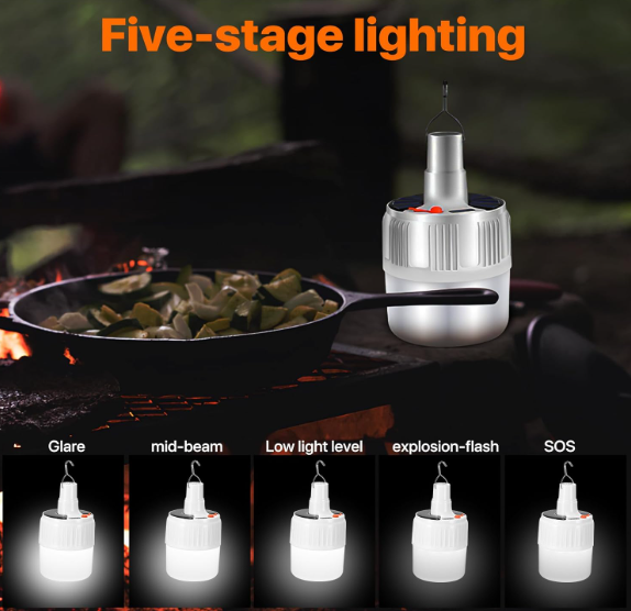 🏕️ SOLAR LED CAMPING LAMPA – TVOJ NAJPOUZDANIJI PARTNER NA OTVORENOM! 🔦