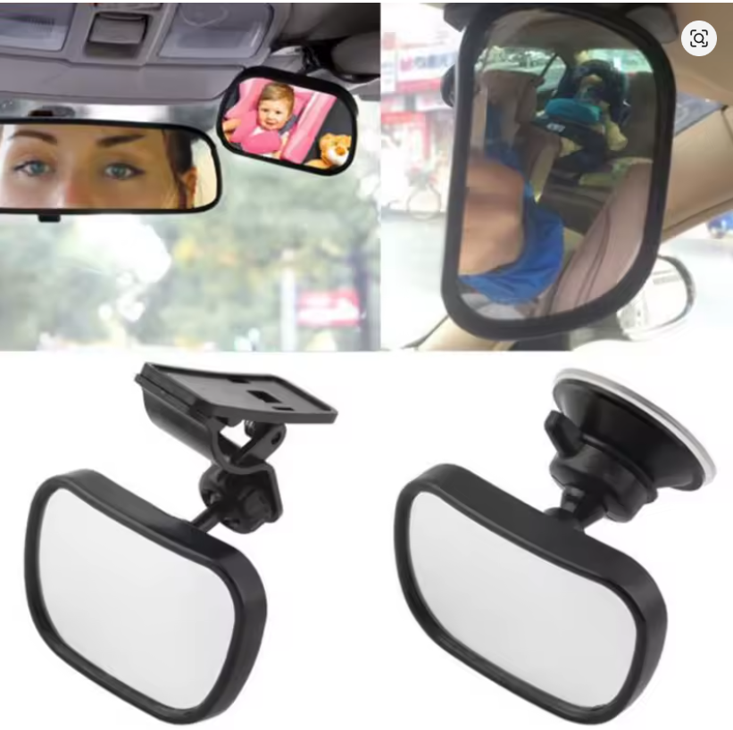 PODESIVO OGLEDALO ZA NADZOR BEBE U AUTU – MAKSIMALNA SIGURNOST DOK VOZITE