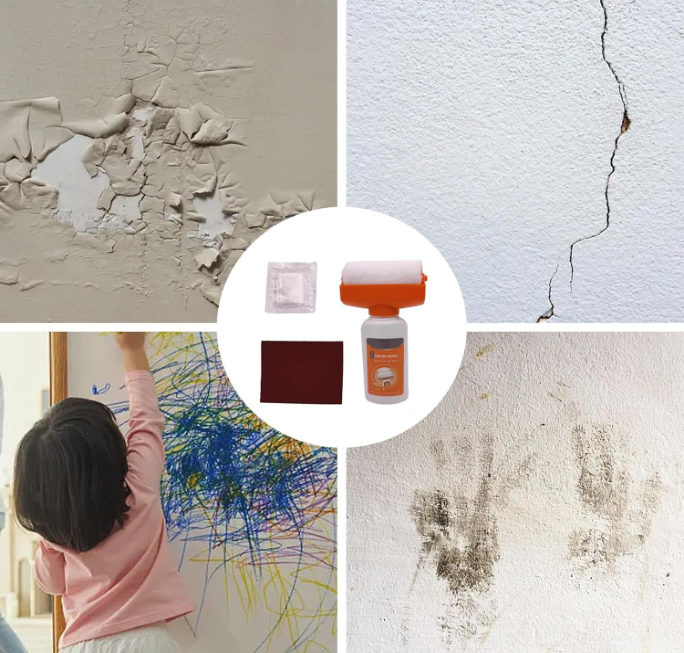 🧱🎨 VALJAK SA PASTOM ZA POPRAVKU ZIDOVA – BRZA OBNOVA ZIDA ZA PAR MINUTA 🎨🧱