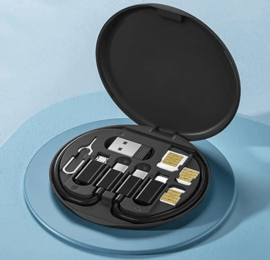 🔌 MULTIFUNKCIONALNA KUTIJA SA KABLOM – SVE U JEDNOM ZA VAŠ TELEFON 🔌 Data Cable Storage Box – Univerzalni kabl za sve telefone!