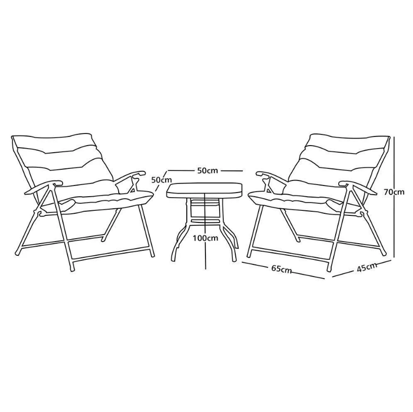🌿 VRTNA GARNITURA – STO + 2 STOLICE (MODERAN SET ZA DVORIŠTE I TERASU) 🌿