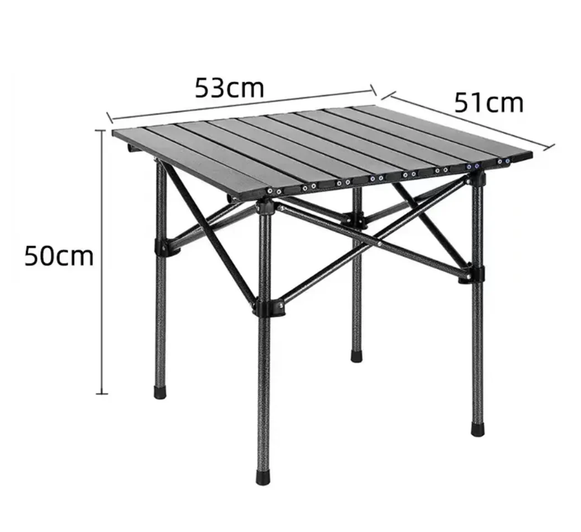 🏕 SKLOPIVI KAMP STO OD KARBONSKOG ČELIKA – IDEALAN ZA KAMP, PIKNIK I ROŠTILJ 🏕