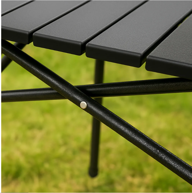 🏕 SKLOPIVI KAMP STO OD KARBONSKOG ČELIKA – IDEALAN ZA KAMP, PIKNIK I ROŠTILJ 🏕