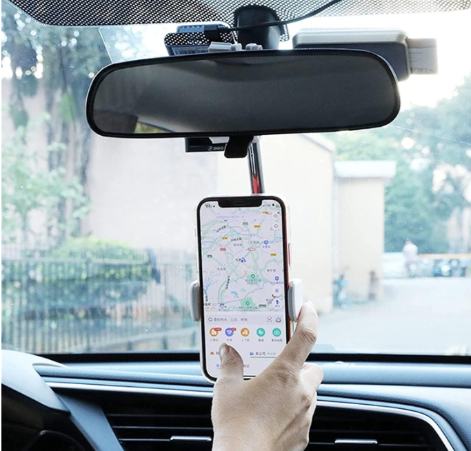 📱🚗 DRŽAČ TELEFONA ZA AUTO – MONTAŽA NA RETROVIZOR