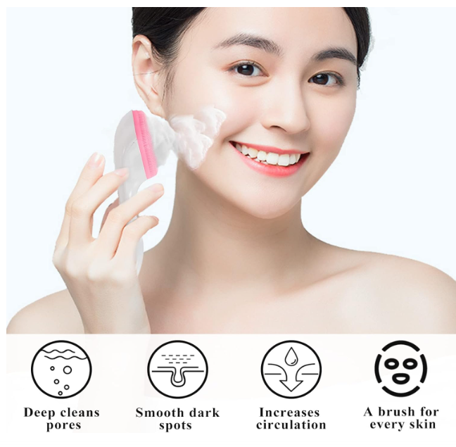 ✨ Piyl Facial Cleansing Brush – Silikonska četka za dubinsko čišćenje lica (2 kom)