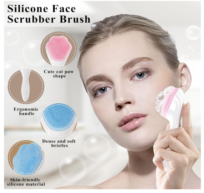 ✨ Piyl Facial Cleansing Brush – Silikonska četka za dubinsko čišćenje lica (2 kom)