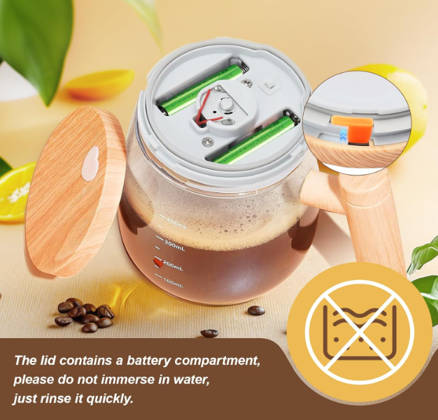 ☕ Self Stirring Mug – Električna šolja koja sama miješa napitke (400 ml)