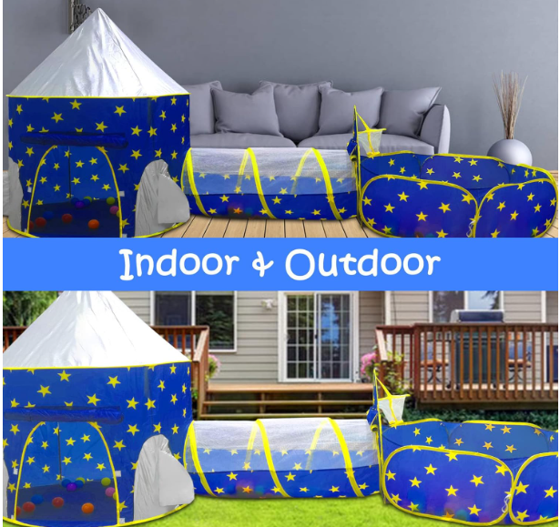 🚀✨ 3u1 DJEČIJI ŠATOR – SVEMIRSKA AVANTURA ZA NAJMLAĐE ✨🚀