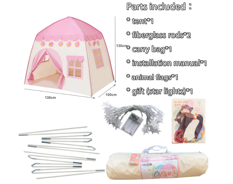 🌸 DJEČIJI ŠATOR – CVJETNI DVORAC ZA MAŠTU I IGRU! 👑✨