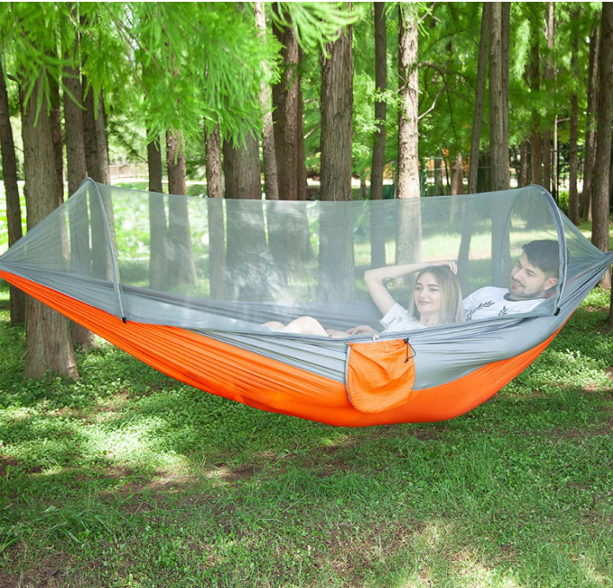🦟🌴 HAMMOCK SA MREŽOM PROTIV KOMARACA – SPAVAJ MIRNO BILO GDJE! 🏕️🔥