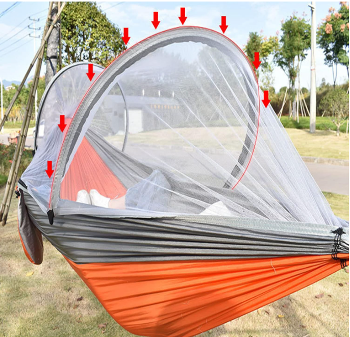 🦟🌴 HAMMOCK SA MREŽOM PROTIV KOMARACA – SPAVAJ MIRNO BILO GDJE! 🏕️🔥