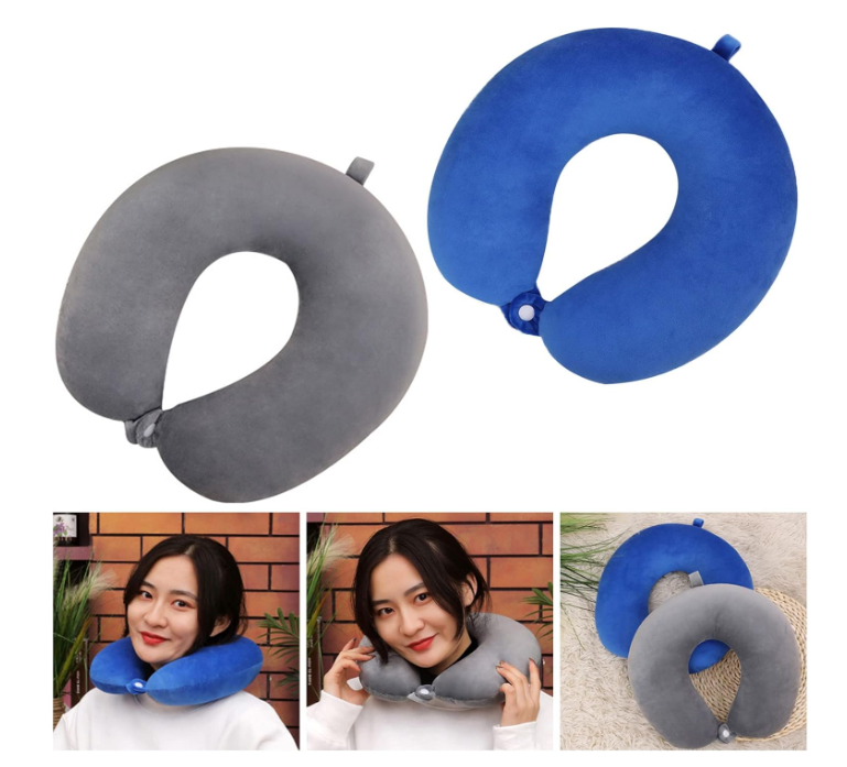 😴✈️ MEMORY FOAM PUTNI JASTUK – MAKSIMALNA PODRŠKA ZA VRAT! 🧸💤