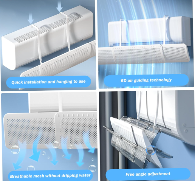 ❄️🌬️ AC DEFLEKTOR ZA KLIMU – KONTROLA ZRAKA I MAKSIMALNA UDOBNOST! 🔥