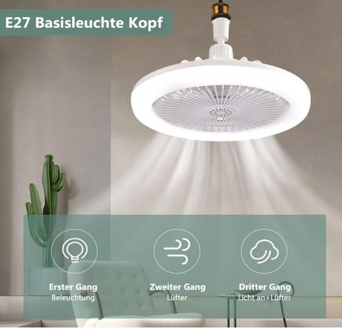 💡🌬️ PLAFONSKI VENTILATOR SA LED SVJETLOM – 2U1 HLADNOĆA I OSVJETLJENJE! 🔥