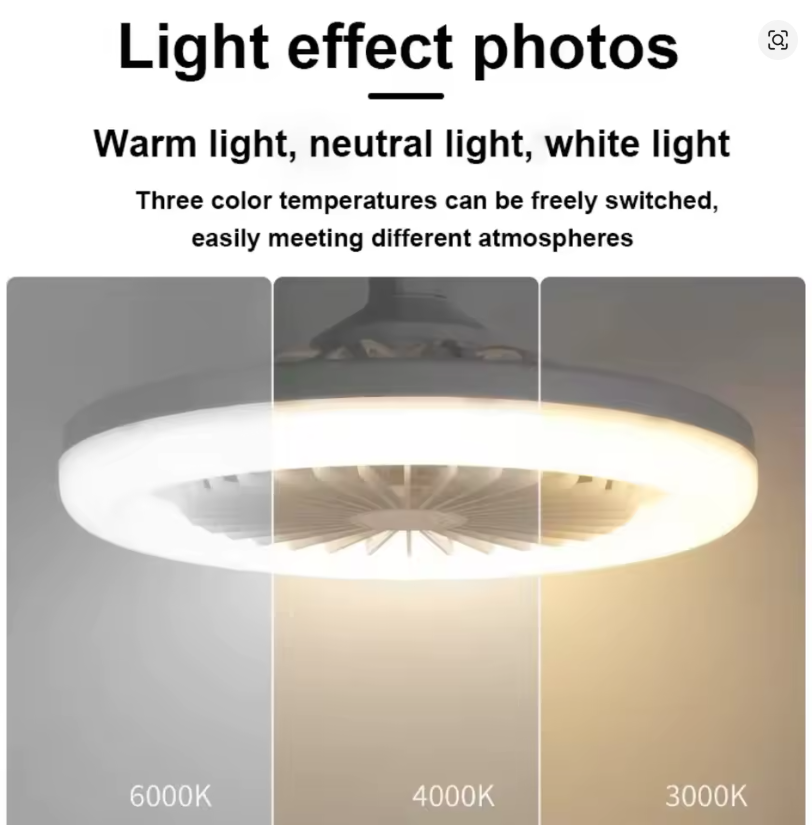 💡🌬️ MODERNI LED PLAFONSKI VENTILATOR – E27 SA DALJINSKIM! 🔥