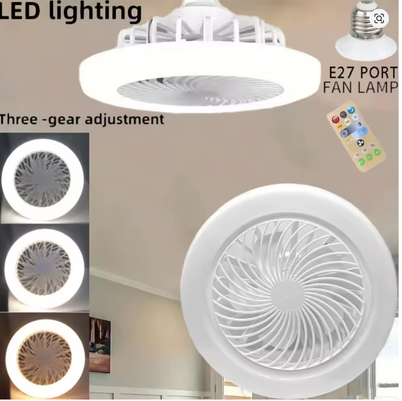 💡🌬️ MODERNI LED PLAFONSKI VENTILATOR – E27 SA DALJINSKIM! 🔥