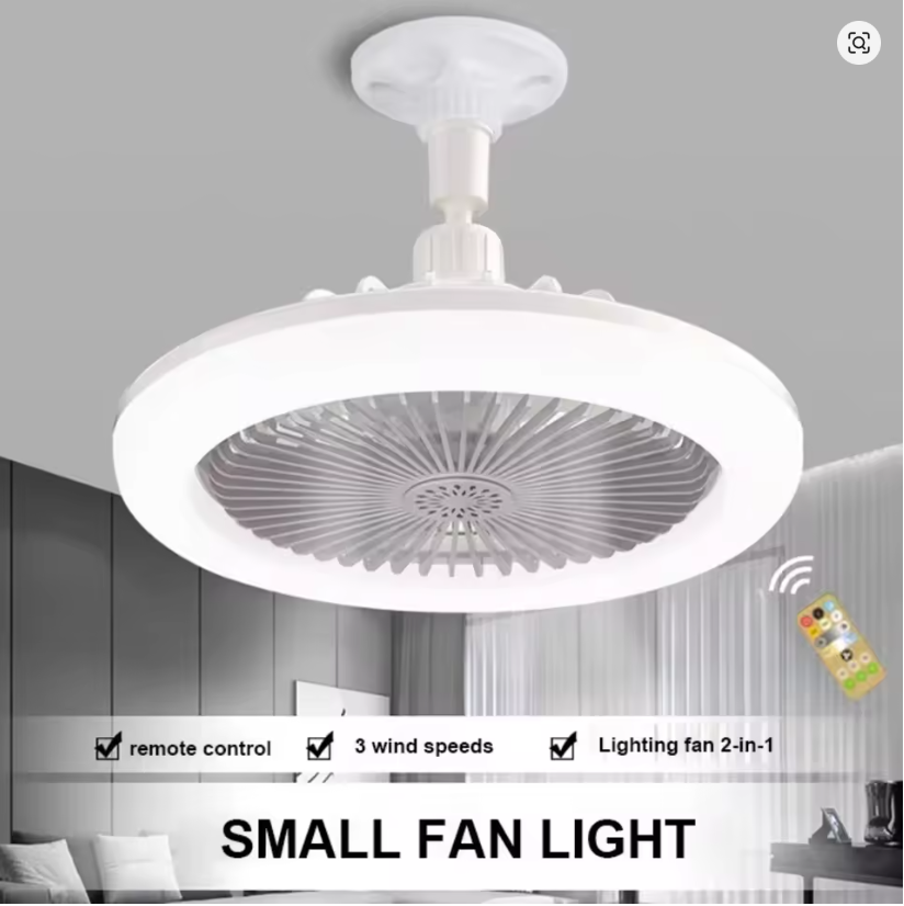 💡🌬️ MODERNI LED PLAFONSKI VENTILATOR – E27 SA DALJINSKIM! 🔥