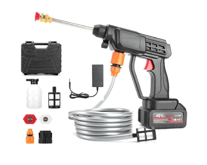 💦🚗 AKU PIŠTOLJ ZA PRANJE – 48V HIGH PRESSURE CLEANER! 🔥
