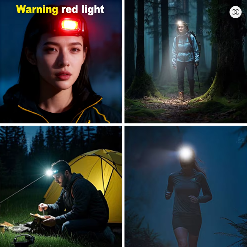 🔦 10000LM ULTRA BRIGHT LED NAGLAVNA LAMPA – SENZOR POKRETA + USB PUNJENJE!