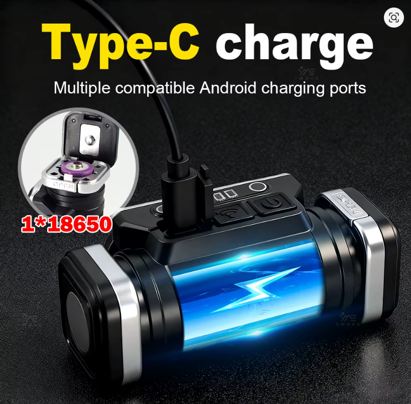 🔦 10000LM ULTRA BRIGHT LED NAGLAVNA LAMPA – SENZOR POKRETA + USB PUNJENJE!