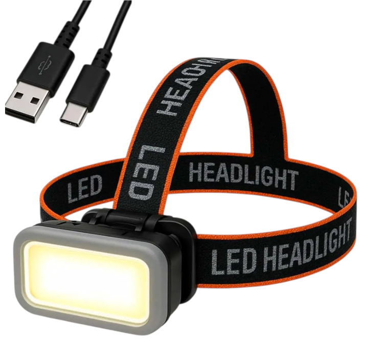 🔦 LED NAGLAVNA LAMPA KX-309 – BIJELO + CRVENO SVJETLO | ULTRA LAGANA + USB-C!