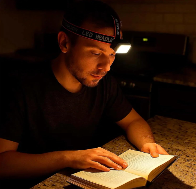 🔦 LED NAGLAVNA LAMPA KX-309 – BIJELO + CRVENO SVJETLO | ULTRA LAGANA + USB-C!