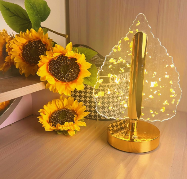 🍃✨ 3D GOLD LEAVES LED LAMPA – LUKSUZNI DODIR PRIRODE U TVOM DOMU!